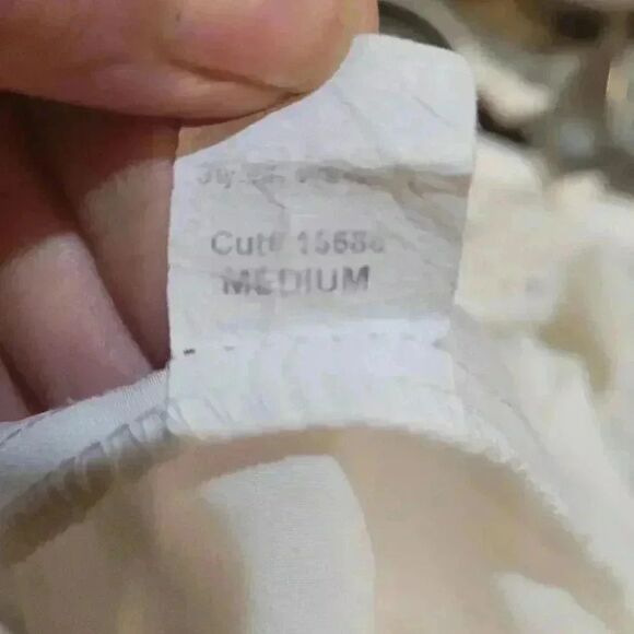 Aqua Women's Ivory Cotton/Lyocell/Poly Lined Lace Halter Dress - Picture 9 of 10